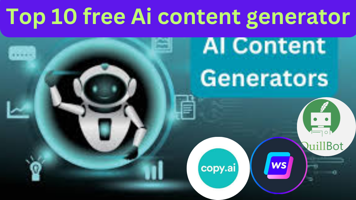 Top 10 free Ai content generator 2025